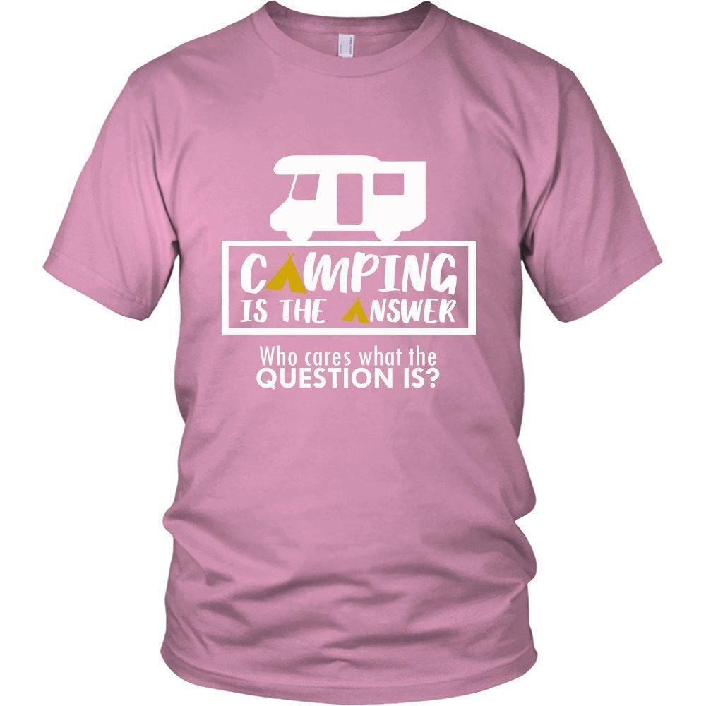 'Camping is Always a Good Idea Who Cares...' Unisex T-shirt-KaboodleWorld