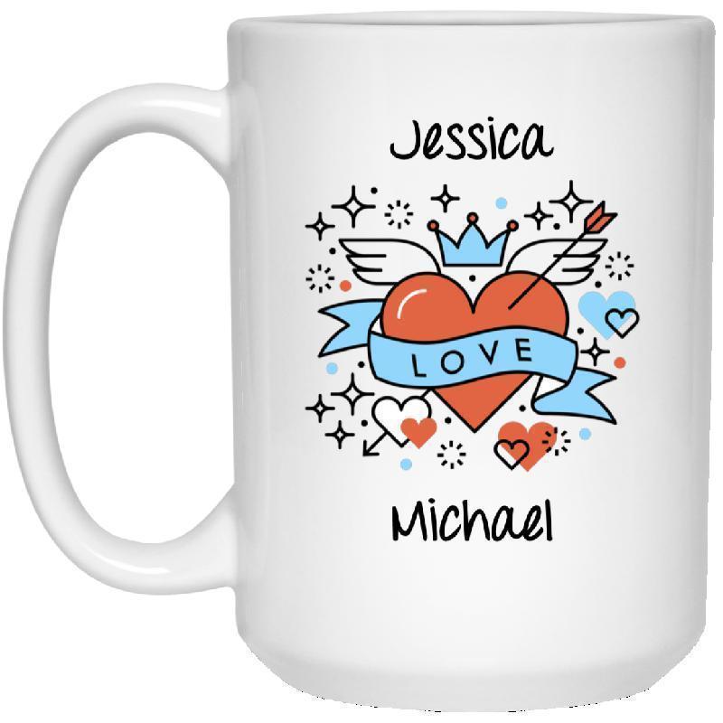 Personalize - Love 15 oz. White Mug-KaboodleWorld