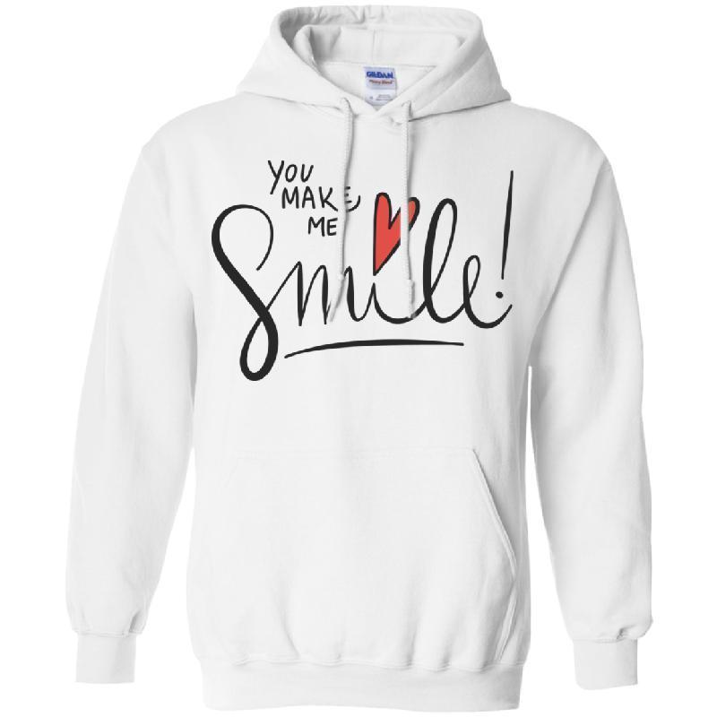 You Make Me Smile Gildan Pullover Hoodie 8 oz.-KaboodleWorld
