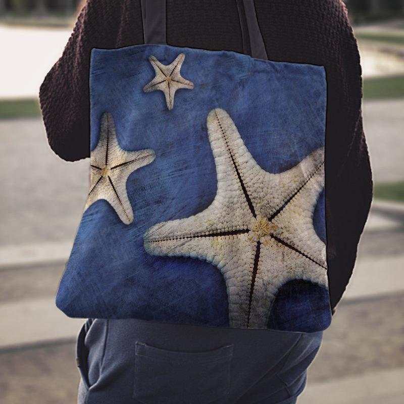 Armored Starfish Underside - Cotton Tote-KaboodleWorld