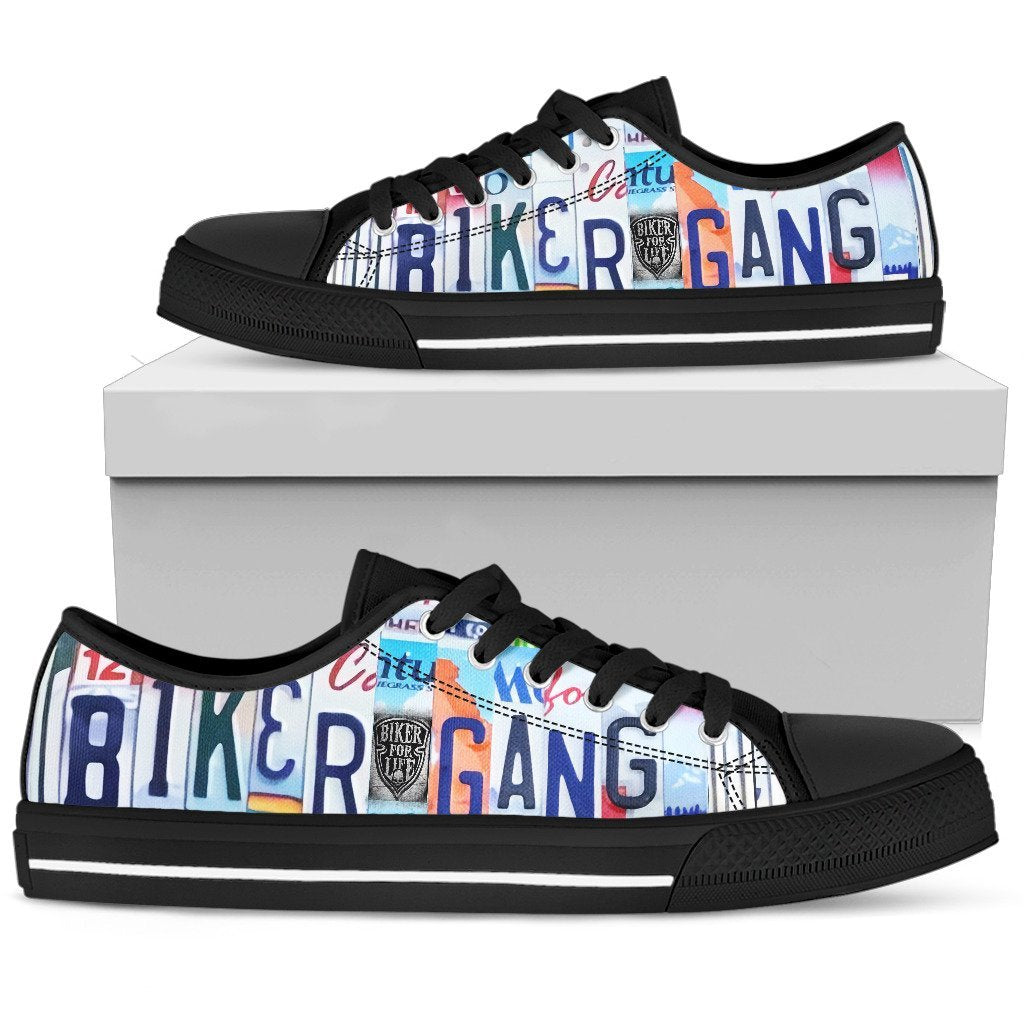 Biker Gang Low Top Shoes-KaboodleWorld