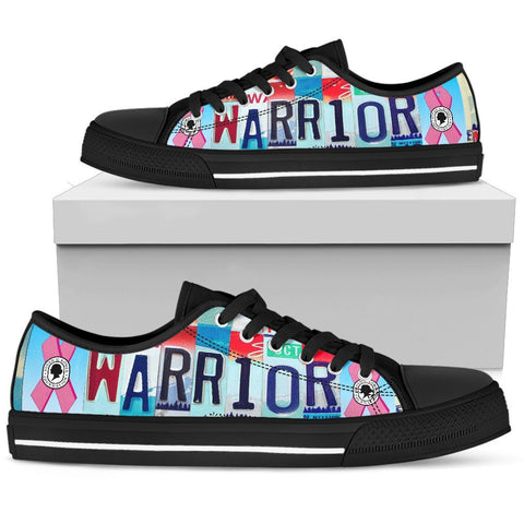 Breast Cancer Warrior Low Top Shoes-KaboodleWorld