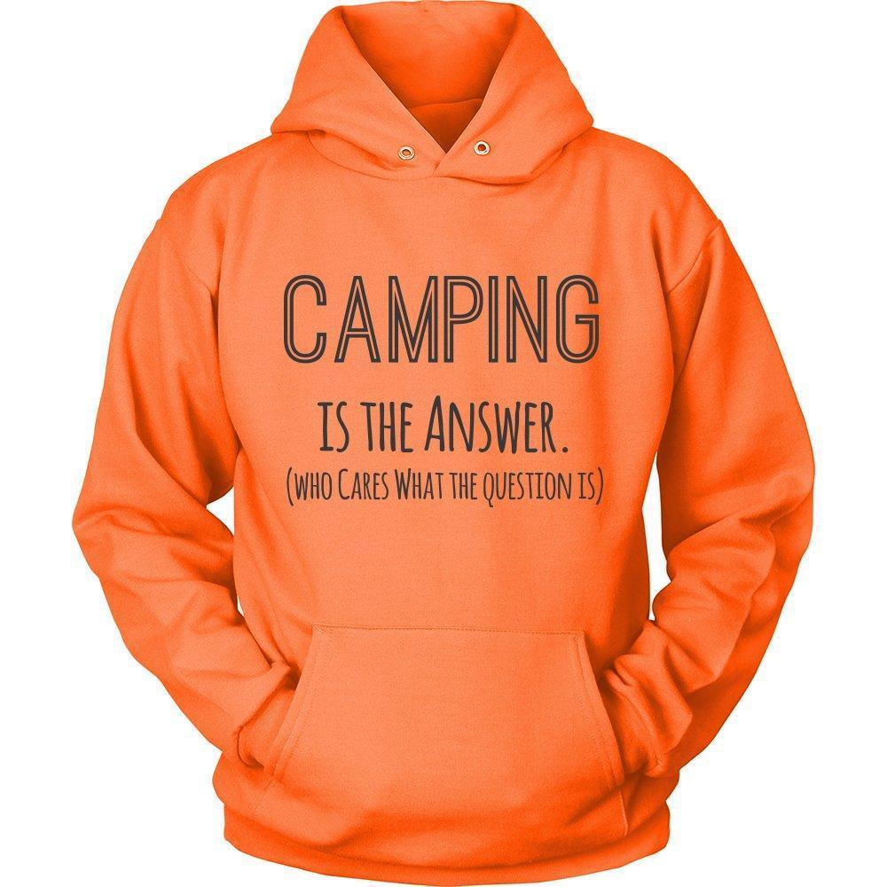 'Camping is the Answer' Unisex Hoodie-KaboodleWorld