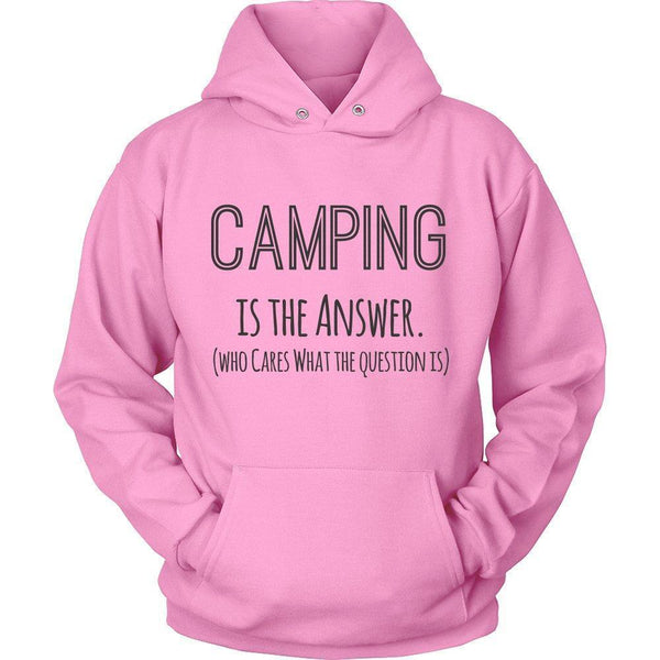 'Camping is the Answer' Unisex Hoodie-KaboodleWorld