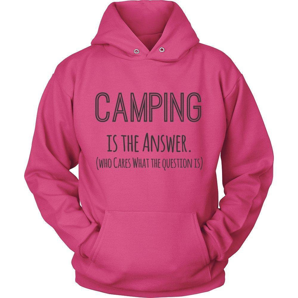 'Camping is the Answer' Unisex Hoodie-KaboodleWorld