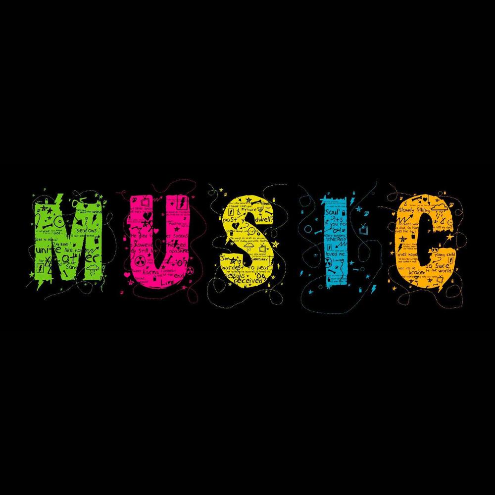 Colorful Music Hoodie / T-Shirt-KaboodleWorld