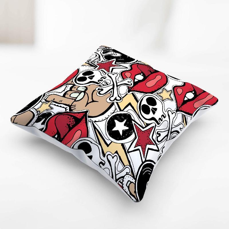 Colorfull Rock And Roll Pillow Cover-KaboodleWorld