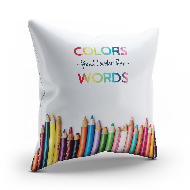 Colors Speak Louder than Words Pillow Cover-KaboodleWorld