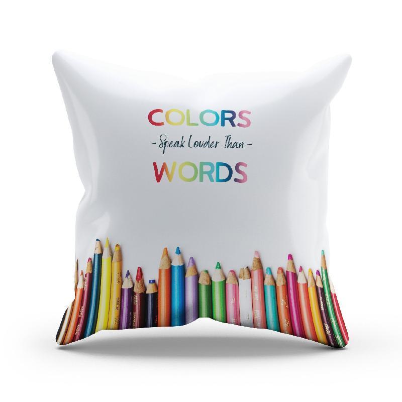 Colors Speak Louder than Words Pillow Cover-KaboodleWorld