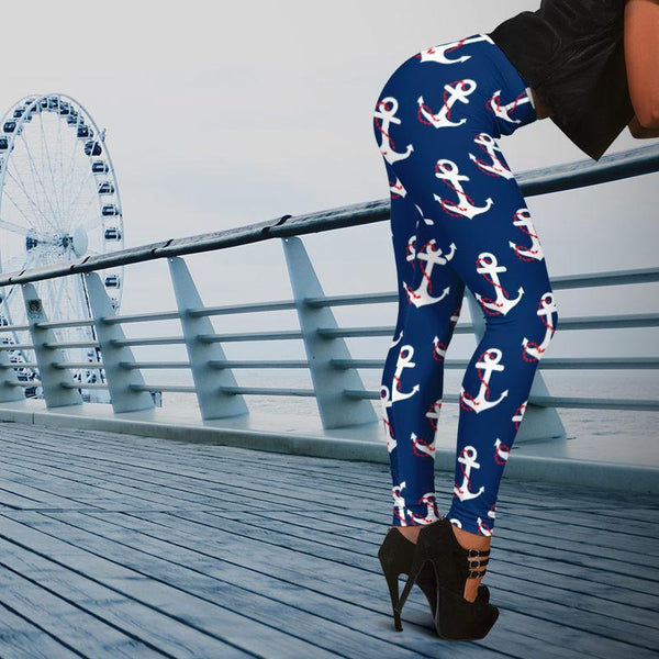 Comfy Awesome Leggings - Anchors 1-KaboodleWorld