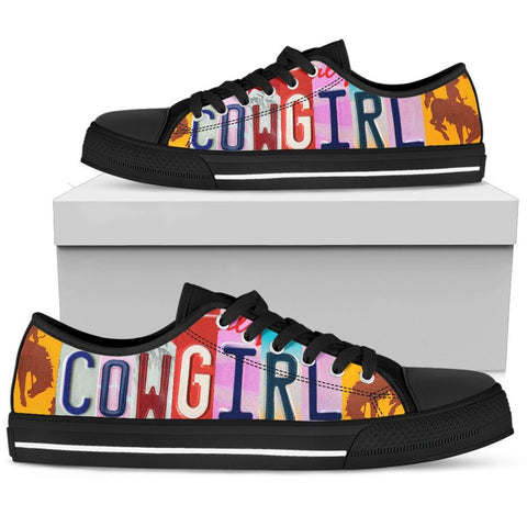Cowgirl - Black Low Top Shoes-KaboodleWorld