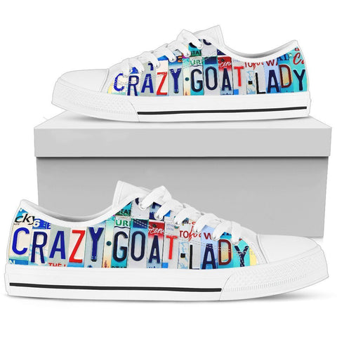 Crazy Goat Lady Low Top Shoes-KaboodleWorld