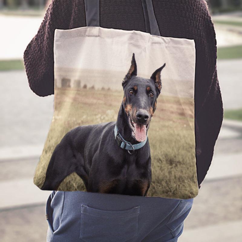 Doberman - Cotton Tote-KaboodleWorld