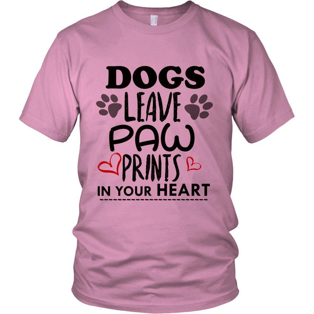 Dogs Leave Paw Prints In Your Heart Unisex Shirt-KaboodleWorld