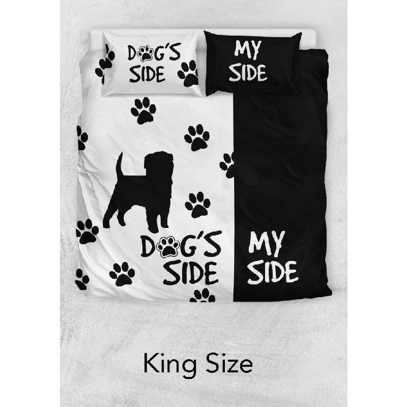 "Dog's Side, My Side" Duvet Cover-KaboodleWorld