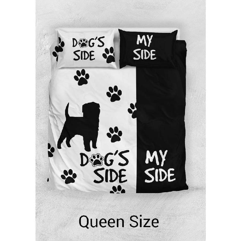 "Dog's Side, My Side" Duvet Cover-KaboodleWorld