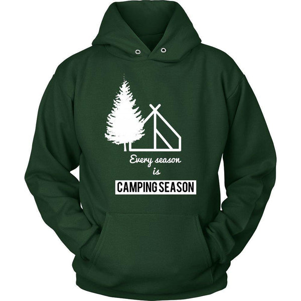 'Every Season Is Camping Season' Unisex Hoodie-KaboodleWorld