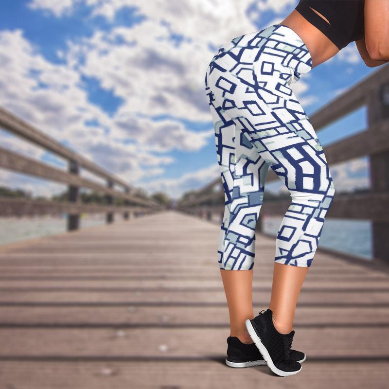 Fashionable Comfy Capris - Abstract 1-KaboodleWorld