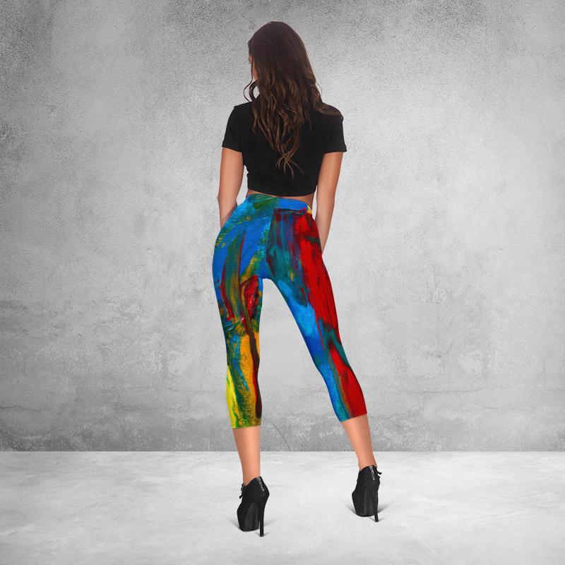 Fashionable Comfy Vibrant Capris - Model 15-KaboodleWorld
