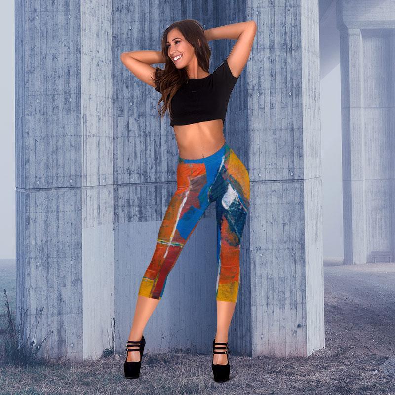 Fashionable Comfy Vibrant Capris - Model 16-KaboodleWorld