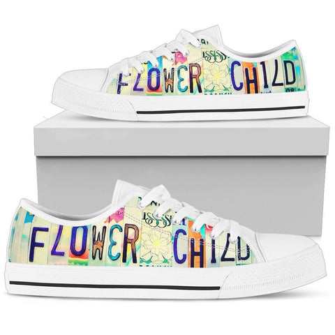 Flower Child Low Top Shoes-KaboodleWorld