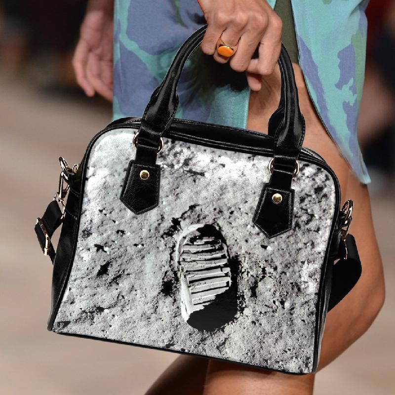 Foot Print on the Moon Handbag-KaboodleWorld