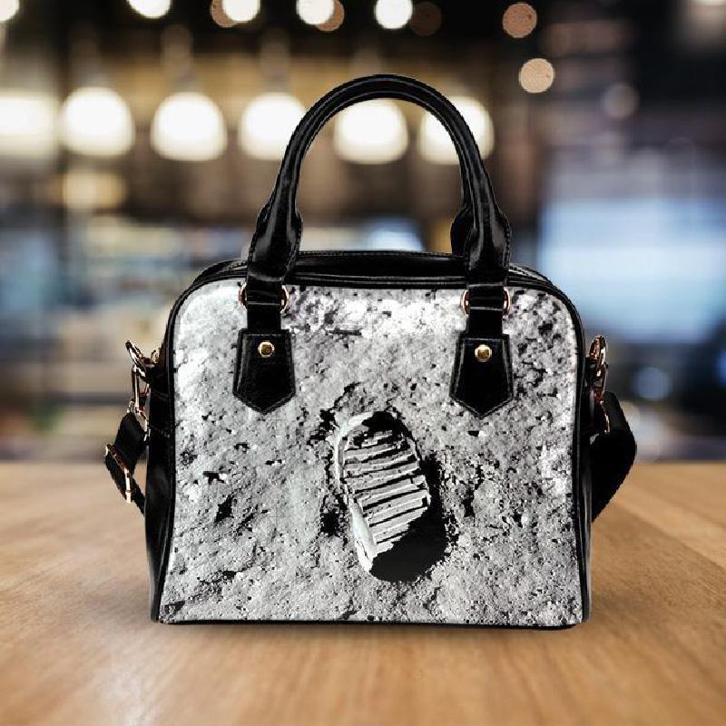Foot Print on the Moon Handbag-KaboodleWorld