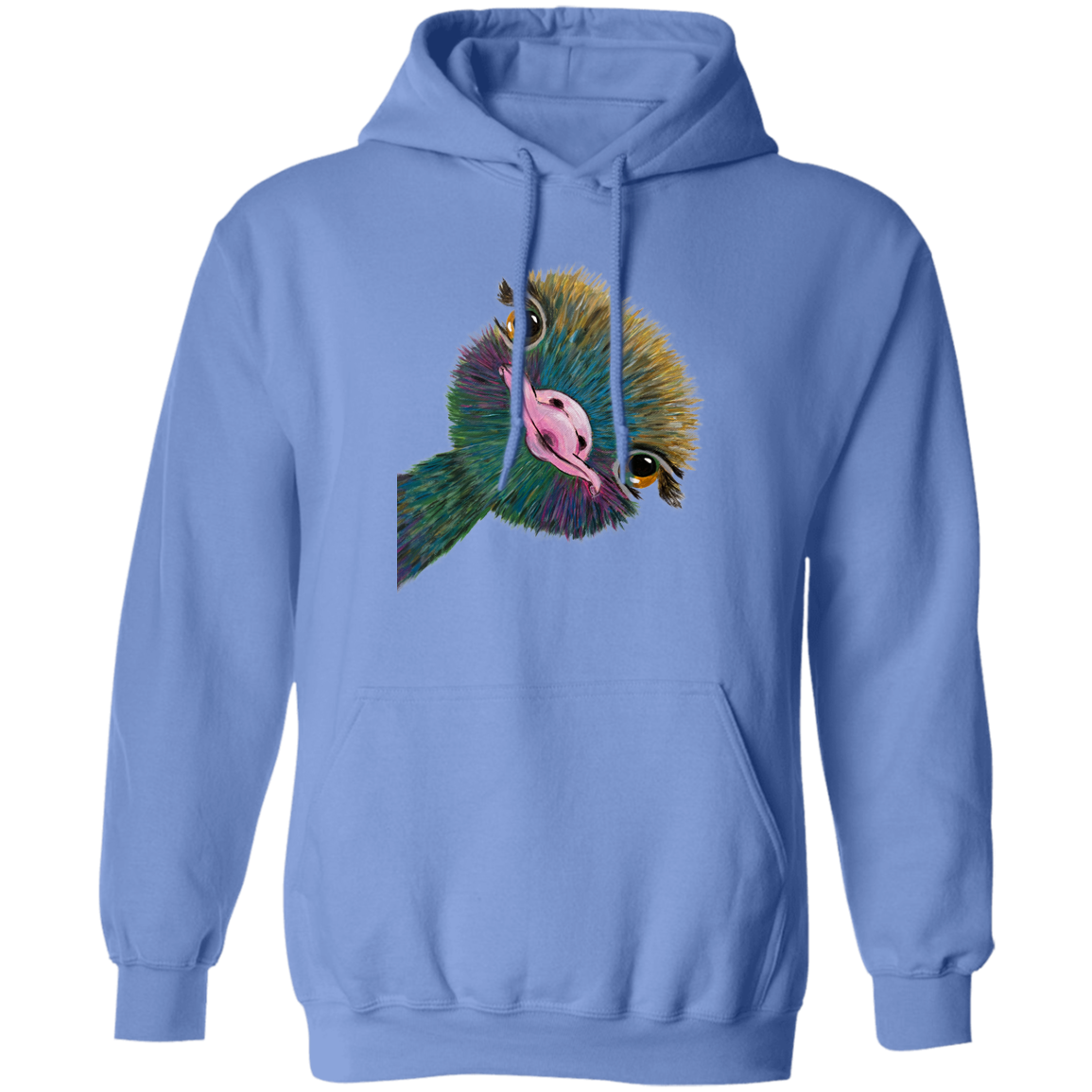 Funny Ostrich - Pullover Hoodie-KaboodleWorld