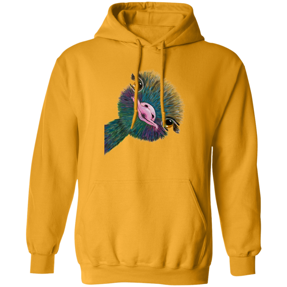Funny Ostrich - Pullover Hoodie-KaboodleWorld