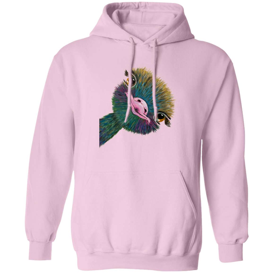 Funny Ostrich - Pullover Hoodie-KaboodleWorld
