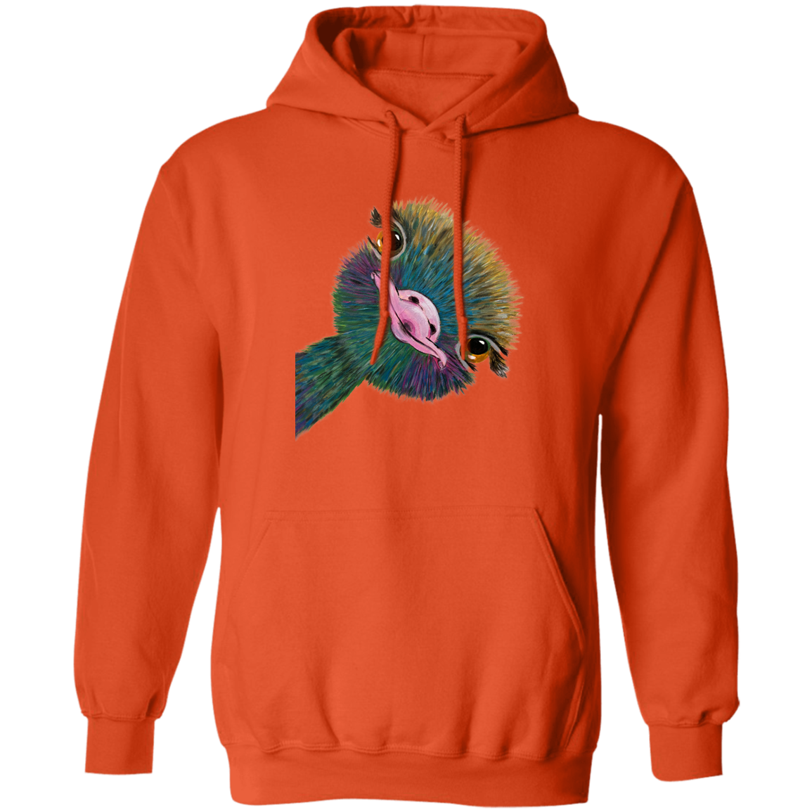 Funny Ostrich - Pullover Hoodie-KaboodleWorld