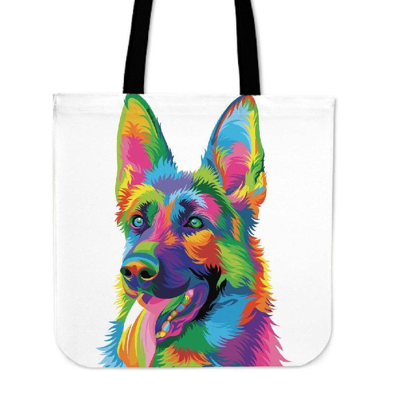 German Shepherd Cotton Tote Bag-KaboodleWorld