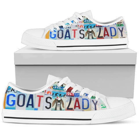 Goats Lady Low Top Shoes-KaboodleWorld