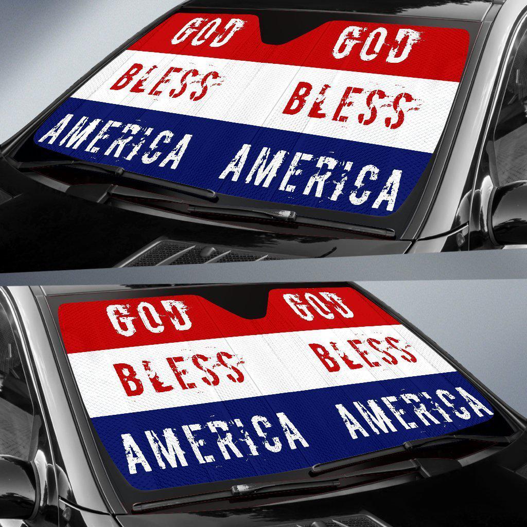 God Bless America Car Sun Shades-KaboodleWorld