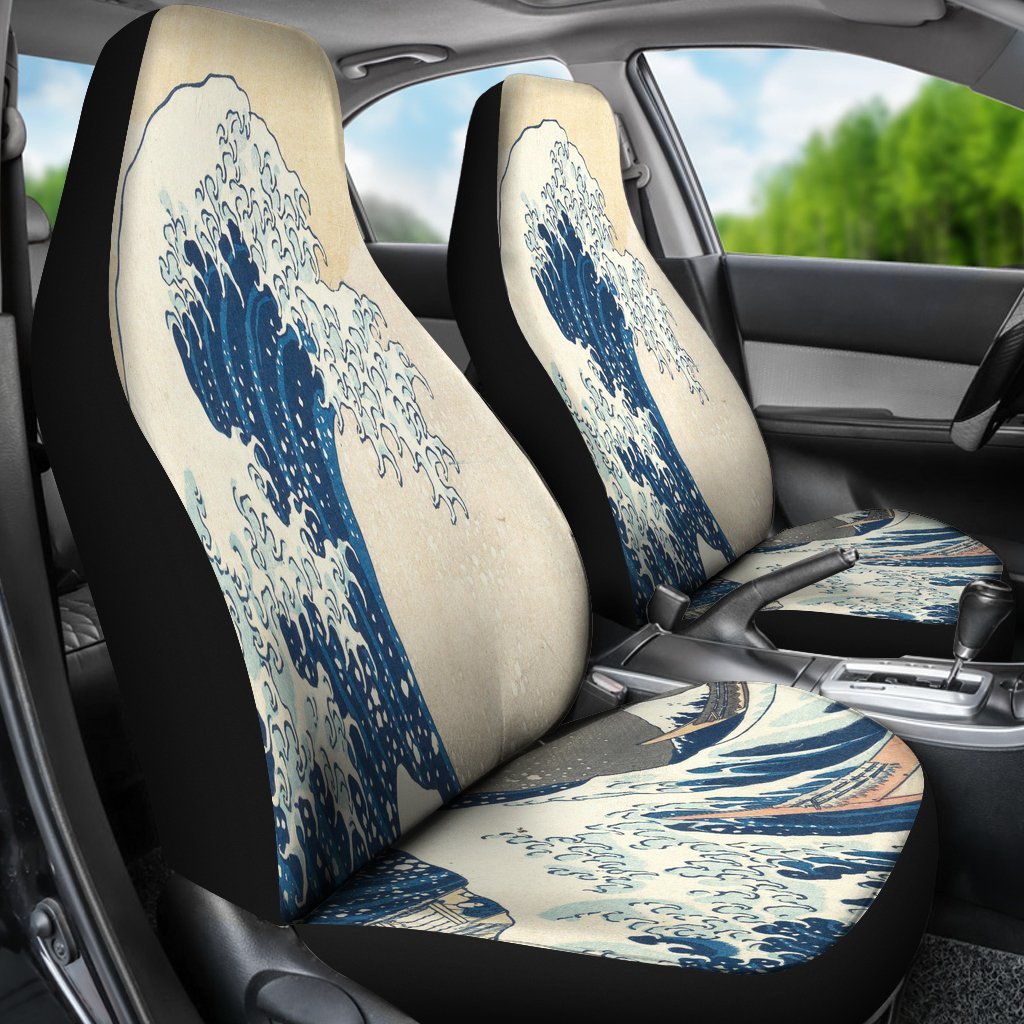 Great Wave of Kanagawa Car Seats-KaboodleWorld