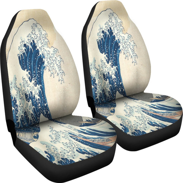 Great Wave of Kanagawa Car Seats-KaboodleWorld