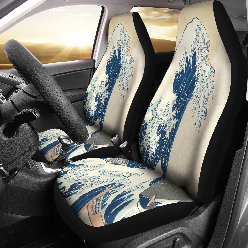 Great Wave of Kanagawa Car Seats-KaboodleWorld