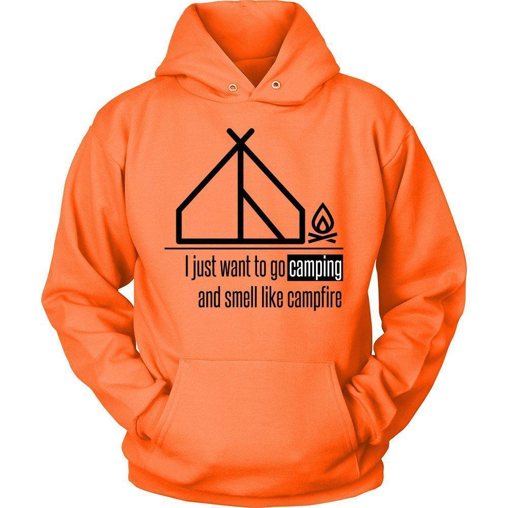 'I Just Want To Go Camping And Smell Like Campfire' Unisex Hoodie-KaboodleWorld
