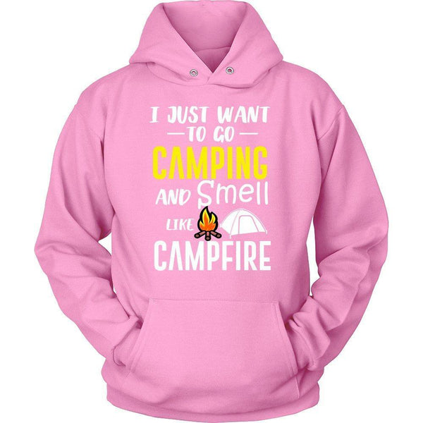 'I Just Want To Go Camping and Smell Like Campfire' Unisex Hoodie-KaboodleWorld