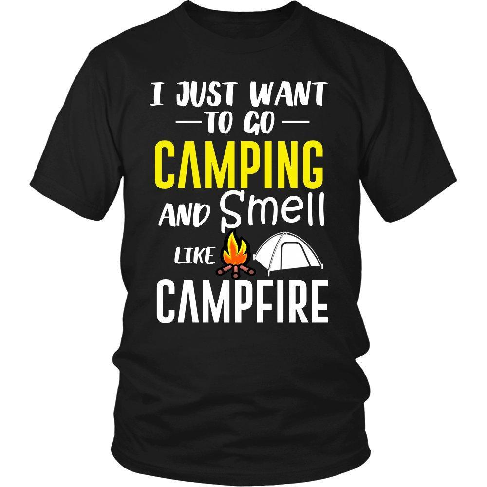 I Just Want To Go Camping and Smell Like Campfire Unisex Shirt-KaboodleWorld