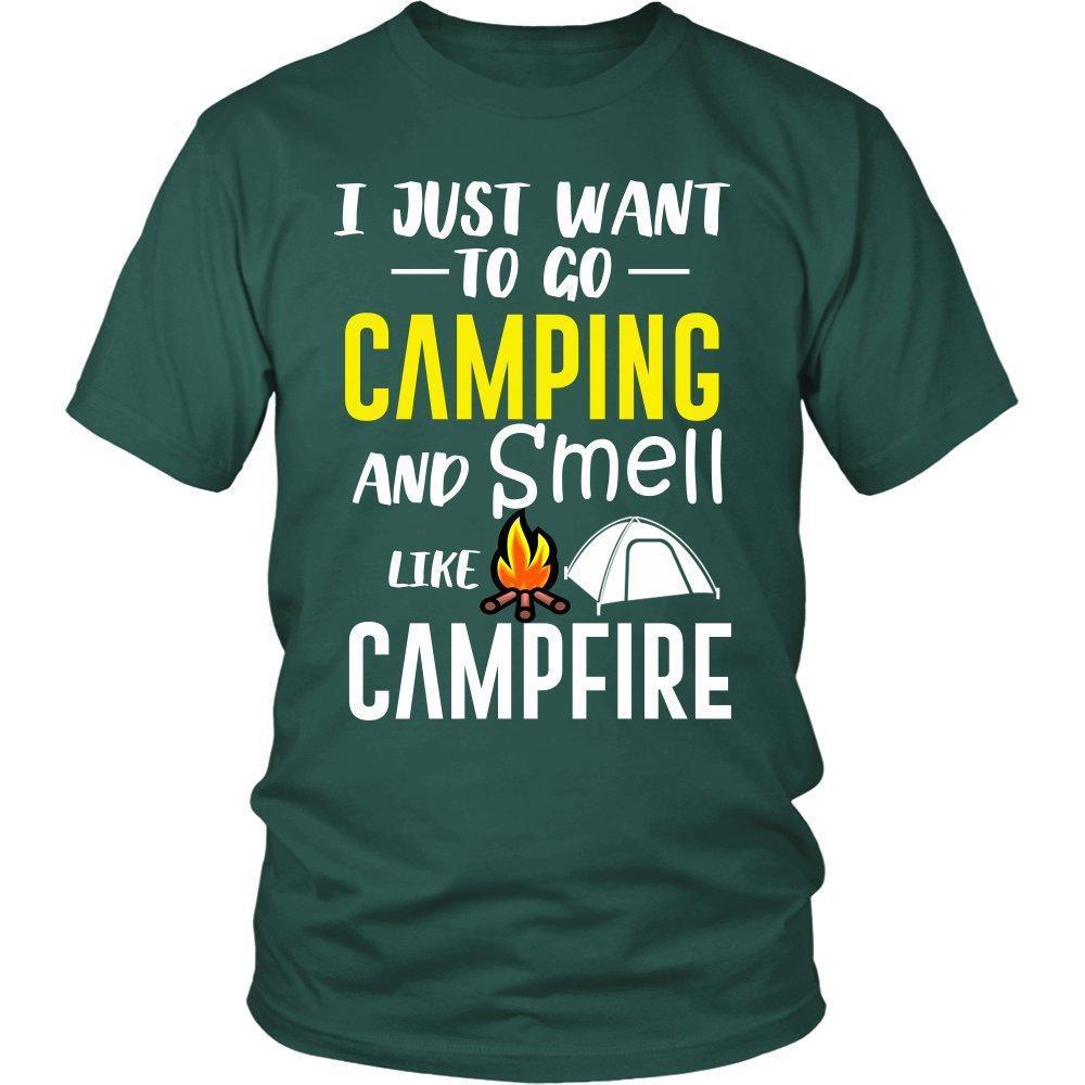 I Just Want To Go Camping and Smell Like Campfire Unisex Shirt-KaboodleWorld