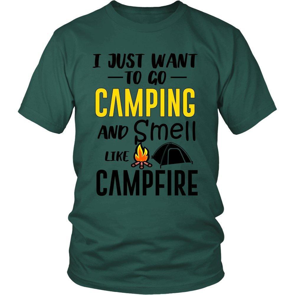 I Just Want To Go Camping and Smell Like Campfire Unisex Shirt-KaboodleWorld