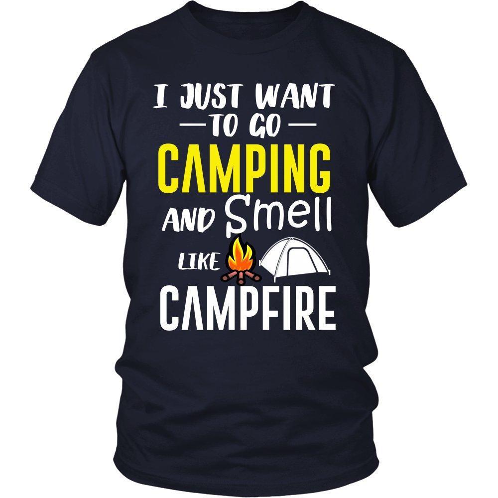 I Just Want To Go Camping and Smell Like Campfire Unisex Shirt-KaboodleWorld