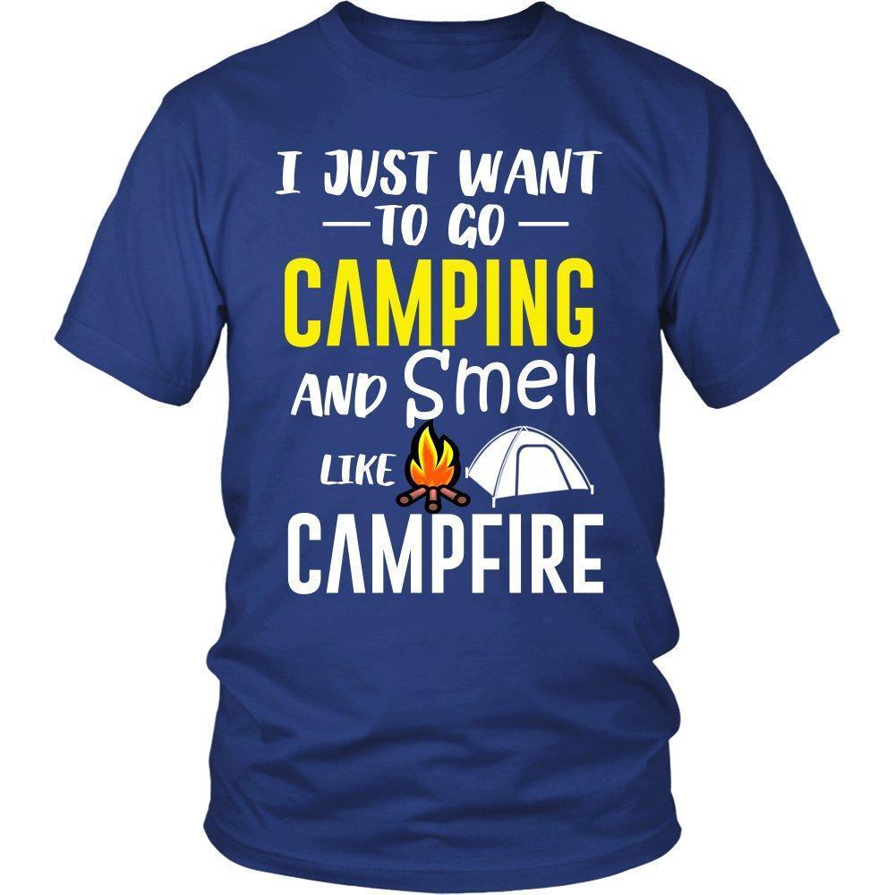 I Just Want To Go Camping and Smell Like Campfire Unisex Shirt-KaboodleWorld