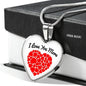 I Love You More - Luxury Necklace with Heart Pendant-KaboodleWorld