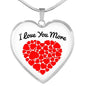 I Love You More - Luxury Necklace with Heart Pendant-KaboodleWorld