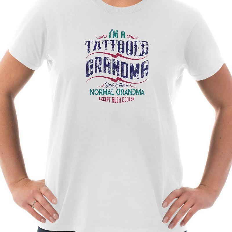 I'm a tattooed Grandma - Bella + Canvas Unisex Jersey Short-Sleeve T-Shirt-KaboodleWorld