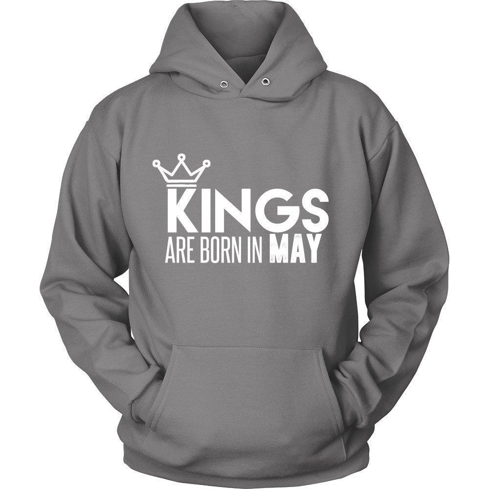 'Kings Are Born In May' Unisex Hoodie-KaboodleWorld