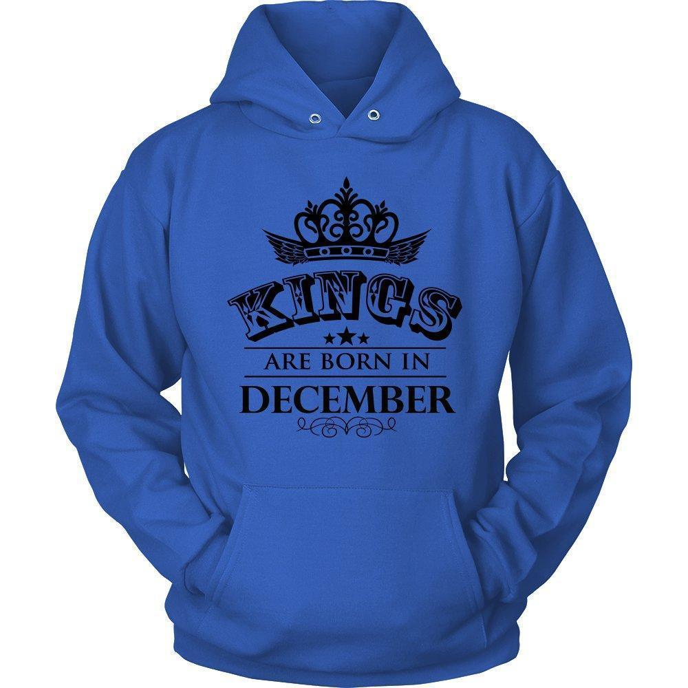 Kings are Born in December Unisex Hoodie-KaboodleWorld