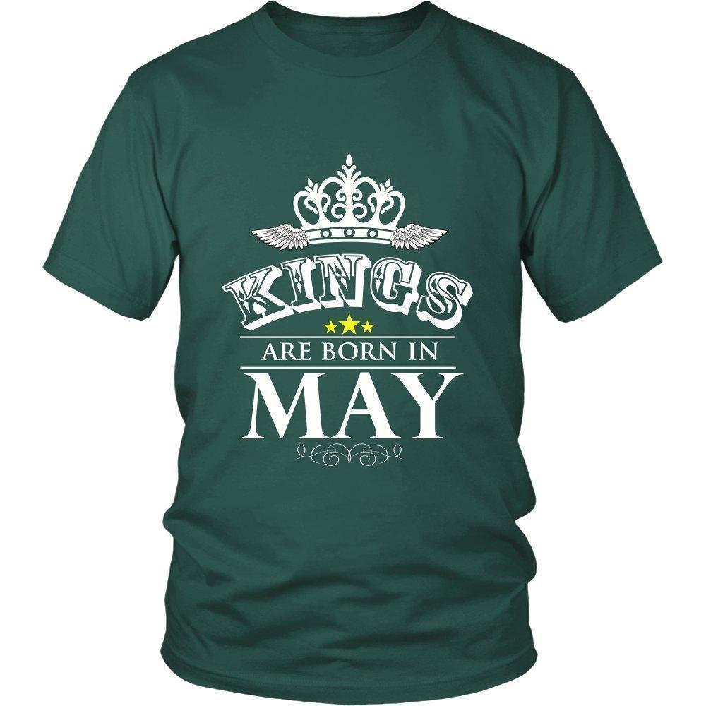 Kings are Born in May Unisex Shirt-KaboodleWorld